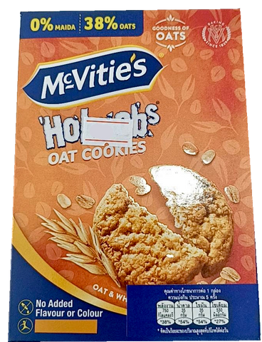 Mcvities Hobnob’s oat cookie