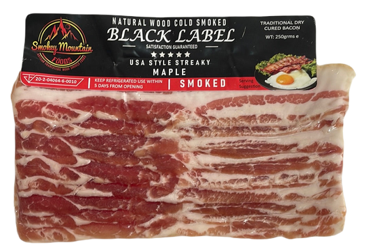Smoked streaky Maple bacon
