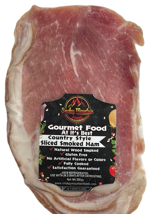 Gourmet country style sliced smoked ham