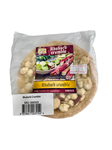 Rhubarb crumble