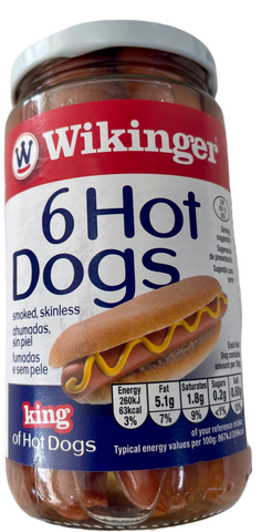 6 hot dogs