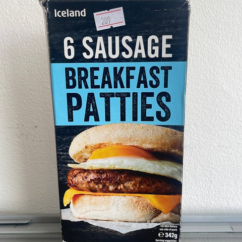 6 sausage breakfasts patties