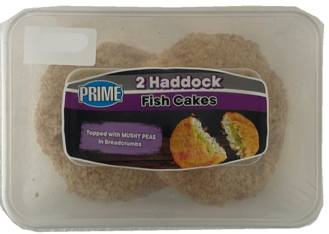 Haddock and mushy pea fish cakes