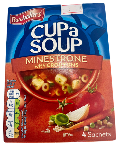 Cup a soup minestrone with croutons