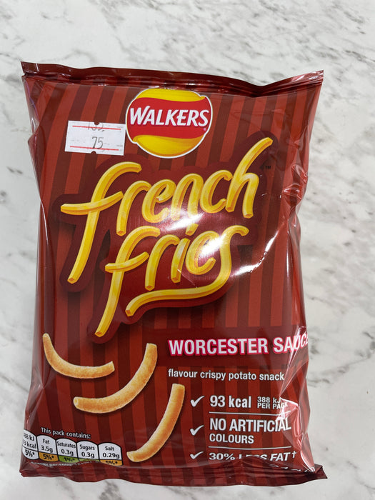 French fries Worcester sauce