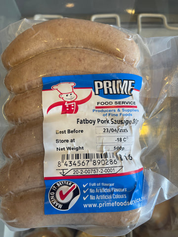 Prime fat boy pork sausage
