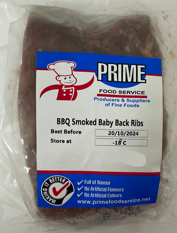 BBQ Smoked baby back rib
