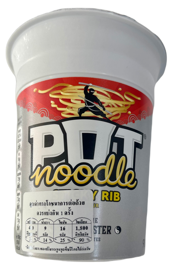 Pot noodles sticky rib