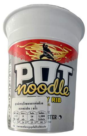 Pot noodles sticky rib