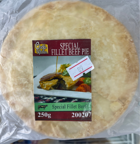 Spatial fillet beef pie