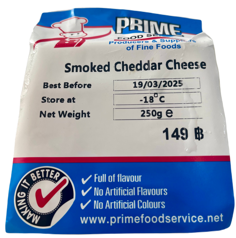Prime smoked cheddar cheese