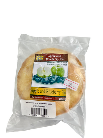 Apple and blueberry pie