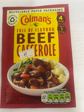 Colman’s Beef Casserole