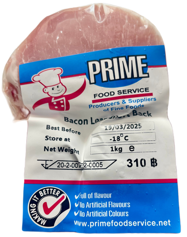 Prime bacon lean back 1kg pack