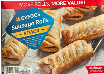 Greggs sausage roll 8 pack
