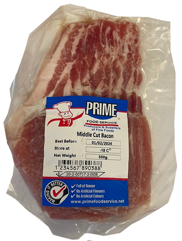 Prime middle cut bacon