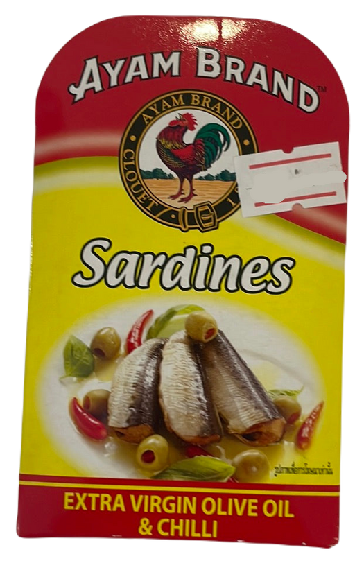 Sardines extra virgin olive oil and chilli