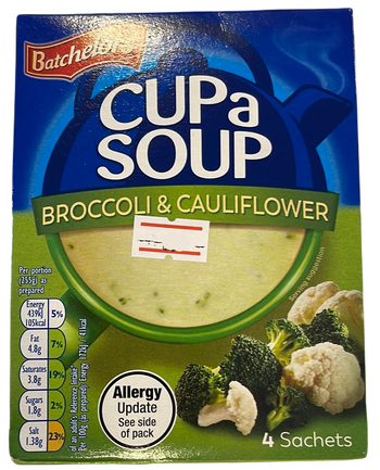 Cup a Soup, Broccoli & Cauliflower
