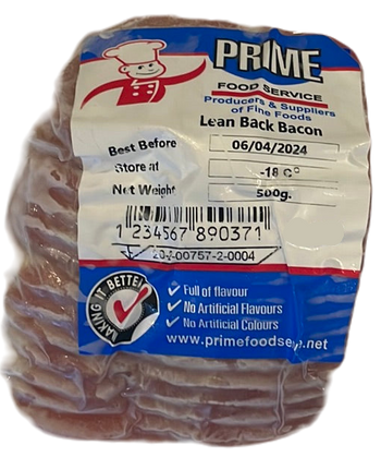 Prime lean back bacon