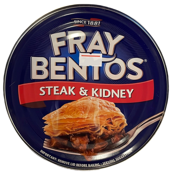 Fray Bentos steak and kidney pie