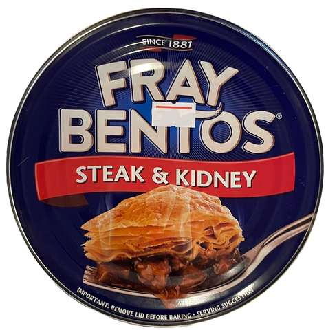 Fray Bentos steak and kidney pie