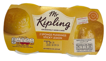 Mr Kipling 2 sponge puddings sticky lemon