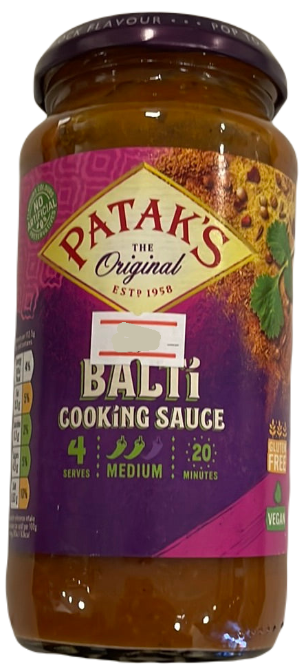 Patak’s Balti cooking sauce